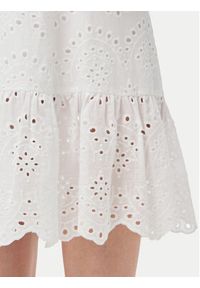 Pieces Sukienka letnia Vilde 17156565 Biały Regular Fit. Kolor: biały. Materiał: bawełna. Sezon: lato #4