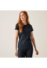 Regatta - Koszulka sportowa damska Fingal Edition szybkoschnąca. Kolor: niebieski. Długość rękawa: krótki rękaw. Długość: krótkie. Sport: turystyka piesza #1