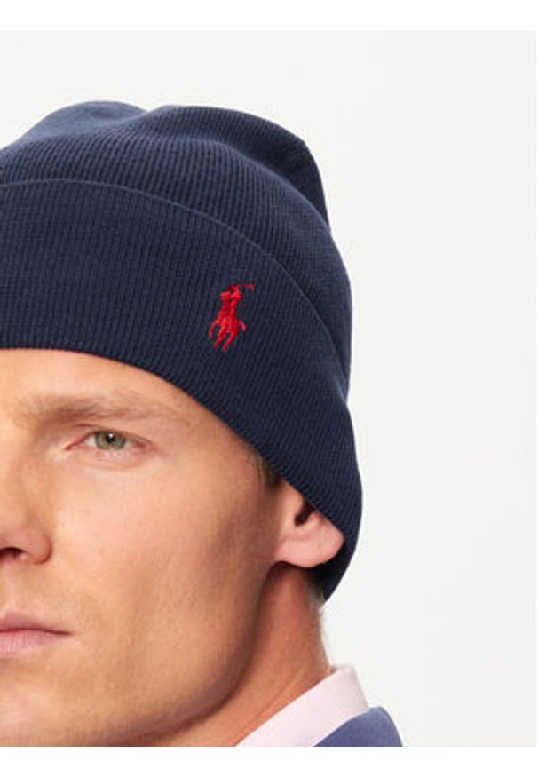 Polo Ralph Lauren Czapka 449959339002 Granatowy. Kolor: niebieski. Materiał: bawełna