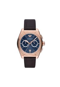 Zegarek Emporio Armani. Kolor: brązowy
