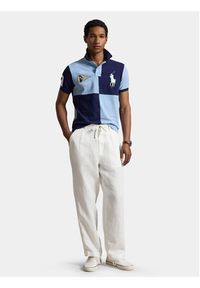 Polo Ralph Lauren Polo 710B21927001 Granatowy Custom Slim Fit. Typ kołnierza: polo. Kolor: niebieski. Materiał: bawełna #3