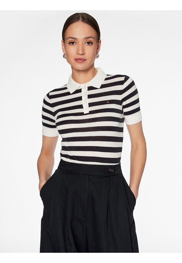 TOMMY HILFIGER - Polo Tommy Hilfiger. Typ kołnierza: polo. Kolor: niebieski