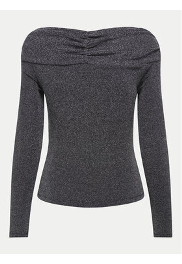 only - ONLY Bluzka Queen 15331413 Szary Slim Fit. Kolor: szary. Materiał: syntetyk