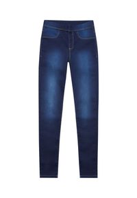MOODO - Jegginsy w kolorze navy. Materiał: jeans, bawełna, poliester, elastan. Długość: długie. Wzór: gładki #5