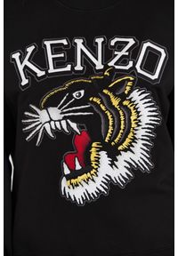 Kenzo - KENZO Czarna damska bluza TIGER VARSITY JUNGLE CREW-NEC, Rozmiar XS. Kolor: czarny