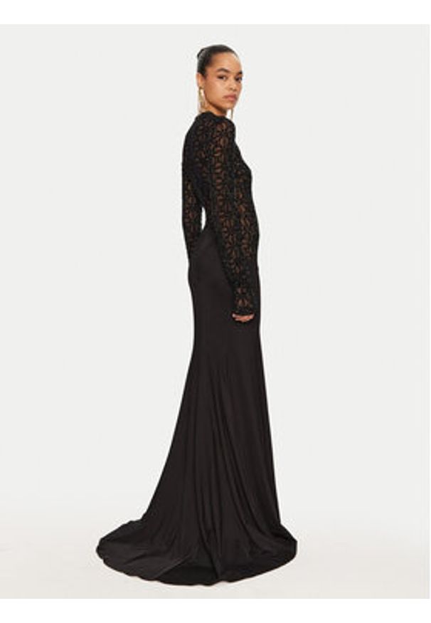 Elisabetta Franchi Sukienka wieczorowa Red Carpet AB65947E2 Czarny Regular Fit. Kolor: czarny. Materiał: syntetyk. Styl: wizytowy