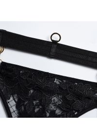 Intica - Komplet bielizny z haftem elegancki i komfortowy Nadien. Kolor: czarny. Materiał: materiał. Wzór: haft #8