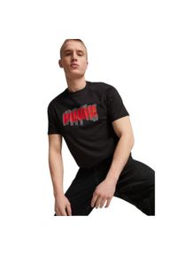 Puma Koszulka Graphics Wording 67447501. Kolor: czarny
