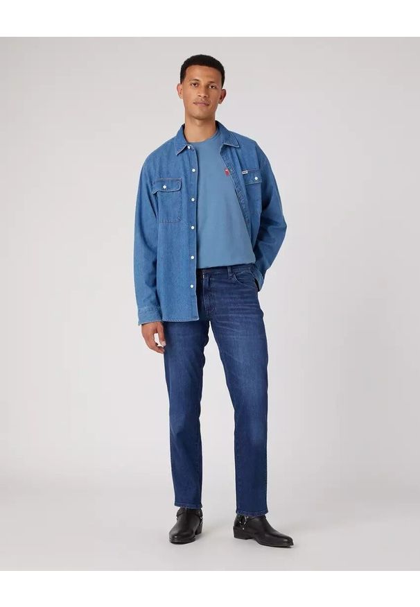 Wrangler - WRANGLER TEXAS SLIM MĘSKIE SPODNIE JEANSOWE JEANSY FREE WAY W12SYJZ99 112334232