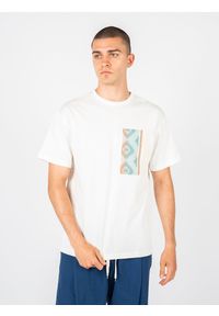 Xagon Man T-Shirt "Over" | P2308 2Z6 OVER | Mężczyzna | Kremowy. Kolor: kremowy. Materiał: bawełna. Wzór: aplikacja #3