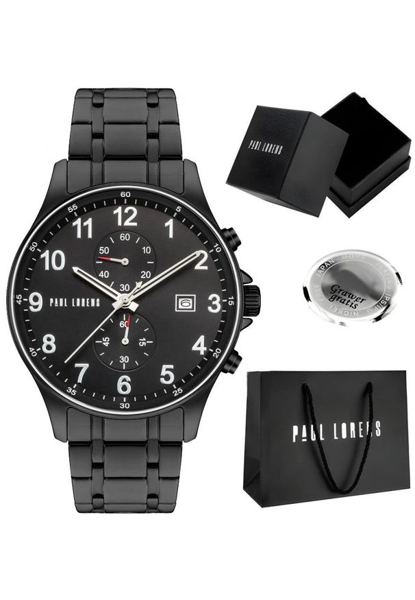 Zegarek męski Paul Lorens GHOST-1A5 Z GRAWEREM