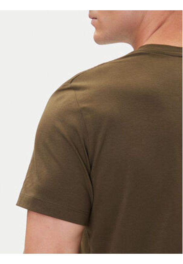 Parajumpers T-Shirt Patch 25WMPMTSEY29 Khaki Regular Fit. Kolor: brązowy. Materiał: bawełna
