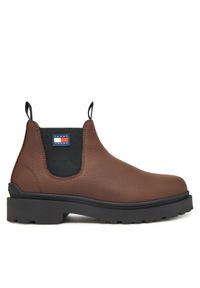 Sztyblety Tommy Jeans. Kolor: brązowy
