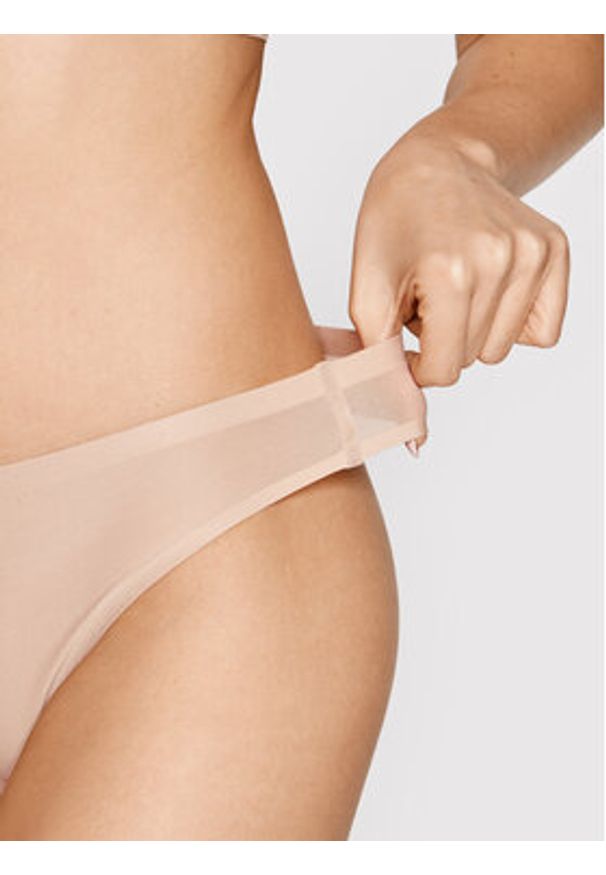 Chantelle Stringi Soft Stretch C26490 Beżowy. Kolor: beżowy. Materiał: bawełna