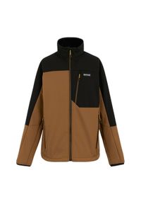 Regatta - Męska Kurtka Soft Shell Mountdale. Kolor: brązowy. Sport: turystyka piesza #1