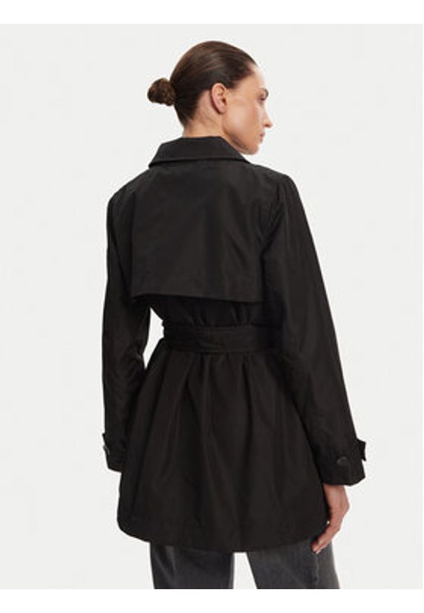 Geox Trencz W5520N T3111 F9000 Czarny Regular Fit. Kolor: czarny. Materiał: syntetyk