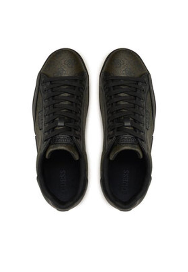 Guess Sneakersy Caserta FMFCAS FAL12 Zielony. Kolor: zielony. Materiał: skóra