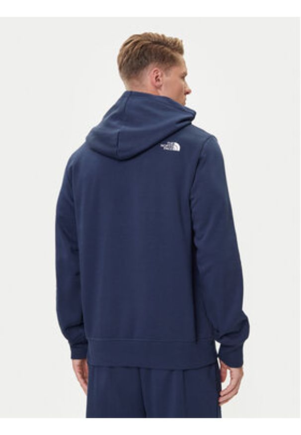 The North Face Bluza Drew Peak NF0A89EM Granatowy Regular Fit. Kolor: niebieski. Materiał: bawełna
