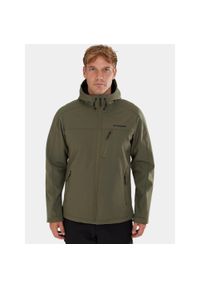 FUNDANGO - Kurtka Softshell Męska Fundango Fairbanks. Kolor: zielony. Materiał: softshell. Sport: turystyka piesza
