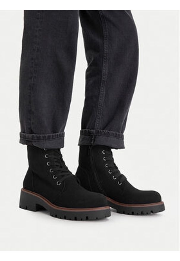 Clara Barson Trzewiki CEO-WS6381-02 Czarny. Kolor: czarny. Materiał: materiał