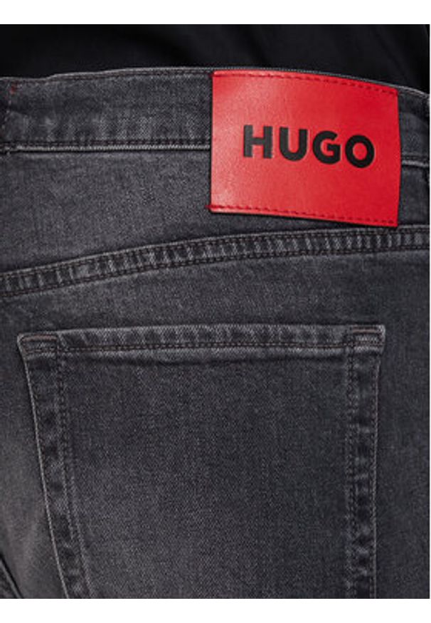 Hugo - HUGO Jeansy 50547274 Szary Tapered Fit. Kolor: szary