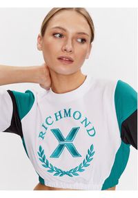 John Richmond T-Shirt UWP23125TS Biały Cropp Fit. Kolor: biały. Materiał: bawełna