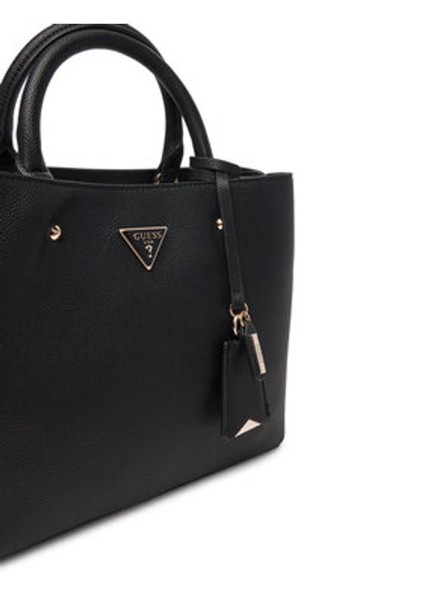 Guess Torebka Meridian II HWBG69 74060 Czarny. Kolor: czarny. Materiał: skórzane