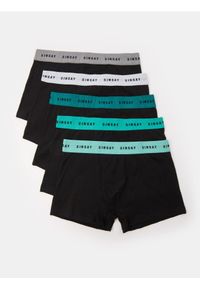 Sinsay - Bokserki z kolorową elastyczną gumą w pasie 5 pack - czarny. Kolor: czarny. Materiał: guma. Wzór: kolorowy