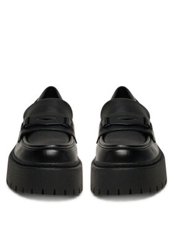 DeeZee Loafersy 13123D-3 Czarny. Kolor: czarny. Materiał: skóra