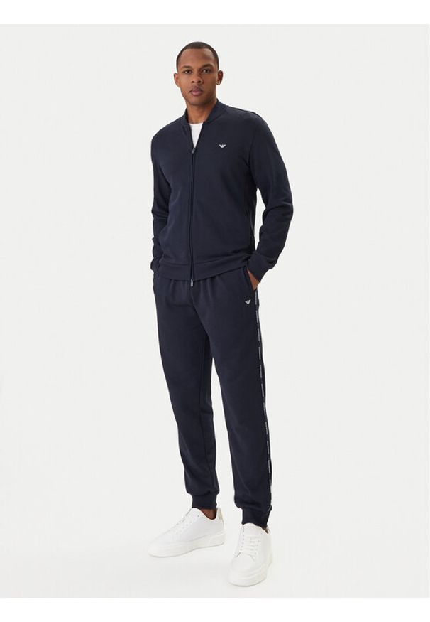 Emporio Armani Underwear Dres EM001385 AF18887 UB102 Granatowy Regular Fit. Kolor: niebieski. Materiał: bawełna