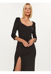 Rinascimento Sukienka koktajlowa CFC0114860003 Czarny Slim Fit. Kolor: czarny. Materiał: syntetyk. Styl: wizytowy #2