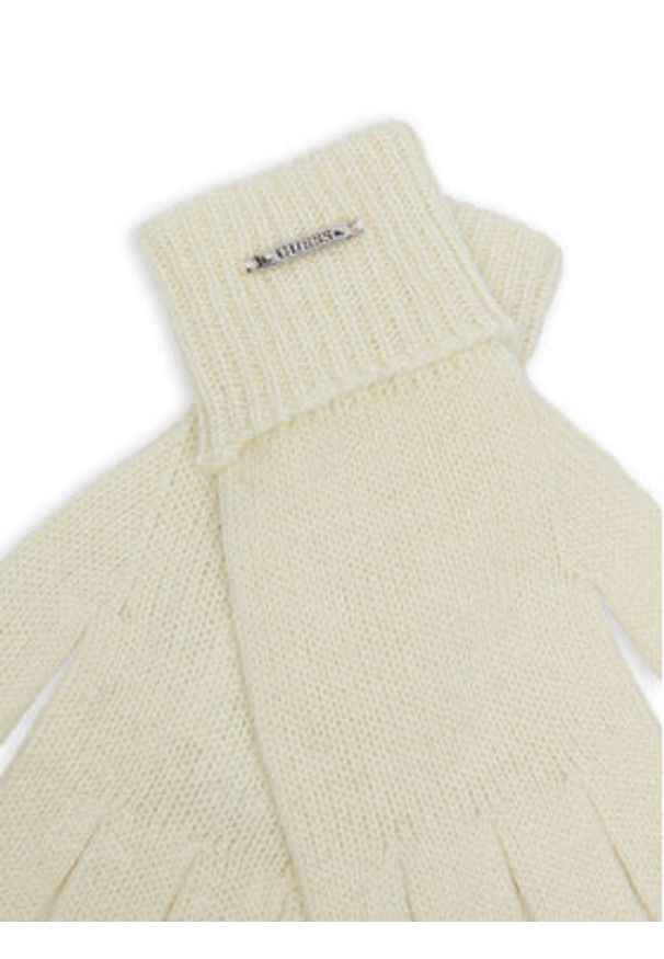 Guess Rękawiczki Damskie AW5199 POL02 Écru. Kolor: kremowy. Materiał: poliamid, nylon