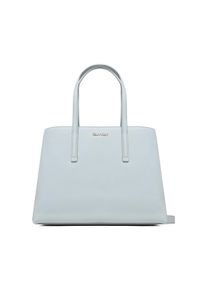 Calvin Klein Torebka Ck Must Tote Md K60K610453 Niebieski. Kolor: niebieski. Materiał: skórzane #1