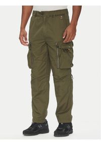 Parajumpers Spodnie materiałowe Baste 25SMPMPATW06 Zielony Regular Fit. Kolor: zielony. Materiał: bawełna