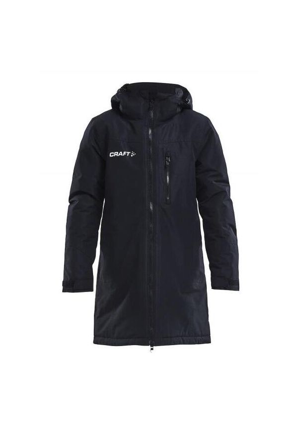Parka dla dzieci Craft. Kolor: czarny. Sport: piłka nożna, fitness