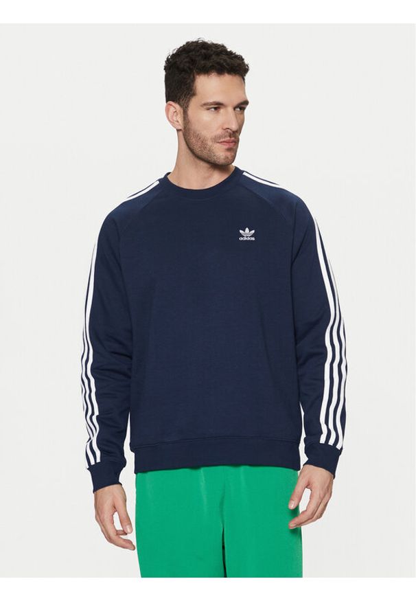 Adidas - adidas Bluza adicolor Classics 3-Stripes IM4515 Granatowy Regular Fit. Kolor: niebieski. Materiał: syntetyk, bawełna