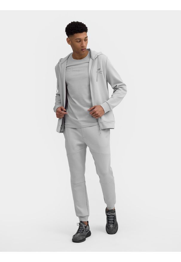 4f - 4F Spodnie dresowe joggery męskie XL. Kolor: szary. Materiał: dresówka