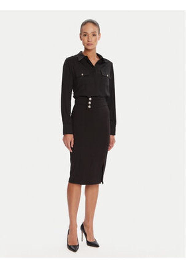 Rinascimento Spódnica ołówkowa CFC0126167003 Czarny Slim Fit. Kolor: czarny. Materiał: wiskoza