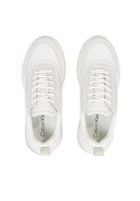 Calvin Klein Sneakersy 2 Piece Runner S Lace Up-Nano Mn HW0HW01644 Biały. Kolor: biały