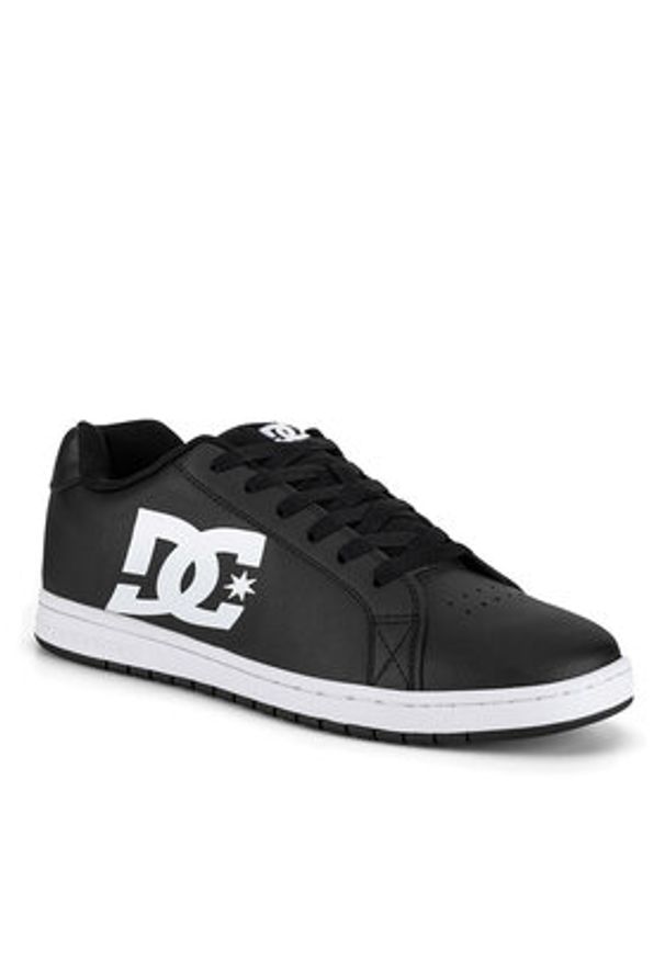 DC Sneakersy GAVELER SN ADYS100574-BKW Czarny. Kolor: czarny. Materiał: skóra