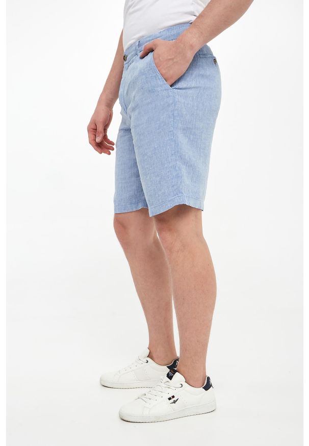 PAUL & SHARK - Bermudy męskie lniane PAUL&SHARK. Materiał: len