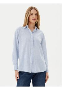 Pepe Jeans Koszula Dream PL305033 Niebieski Loose Fit. Kolor: niebieski. Materiał: bawełna, len #7
