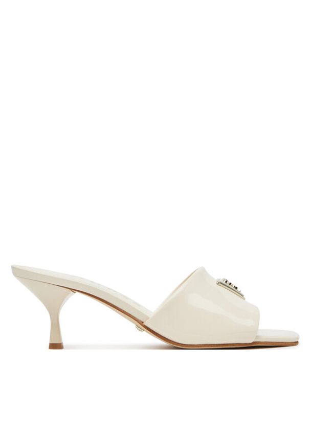 Guess Klapki FLJLUS PAF03 Écru. Materiał: skóra
