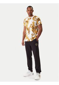 Versace Jeans Couture Spodnie dresowe 80GAAT03 CF01T Czarny Regular Fit. Kolor: czarny. Materiał: bawełna #4