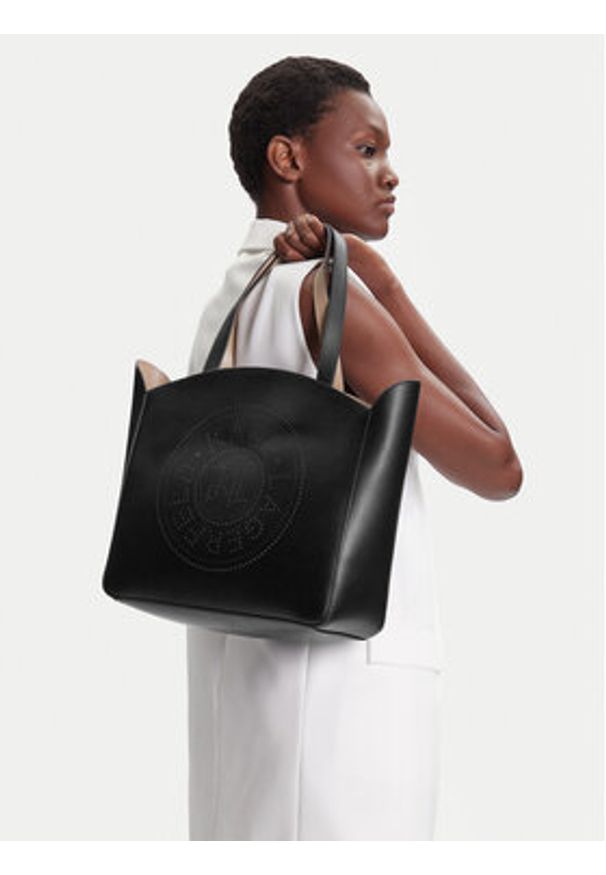 Karl Lagerfeld - KARL LAGERFELD Torebka A3W30043 Czarny. Kolor: czarny. Materiał: skórzane