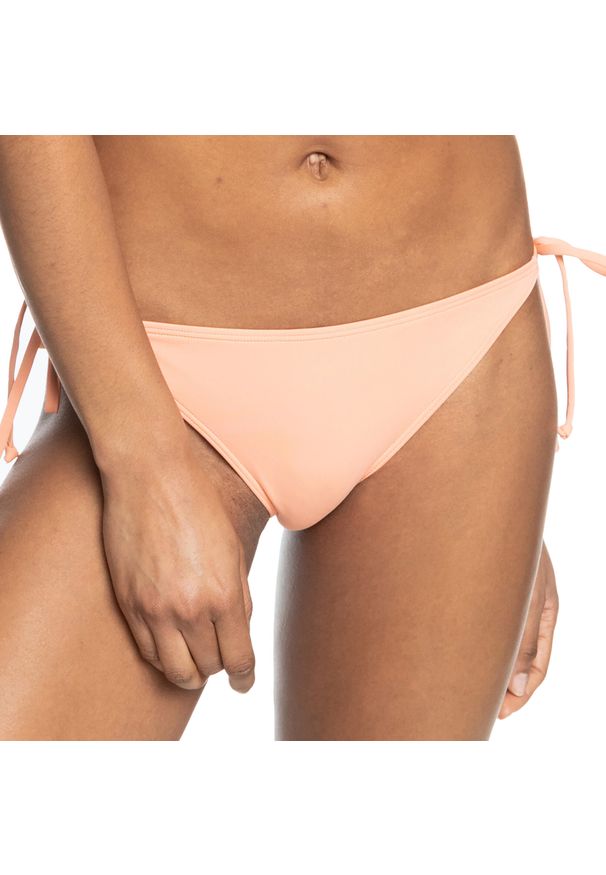 Roxy - Dół od stroju kąpielowego ROXY Beach Classics. Kolor: różowy. Materiał: tkanina, nylon