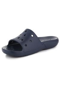 Klapki Crocs Classic Slide M 206121-410 niebieskie. Okazja: na plażę. Kolor: niebieski. Materiał: materiał #4