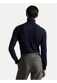 Polo Ralph Lauren Golf 710946145001 Granatowy Regular Fit. Typ kołnierza: golf, polo. Kolor: niebieski. Materiał: wełna #5