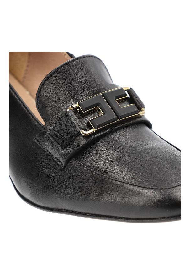 CheBello - Czarne Półbuty Chebello Damskie Eleganckie Obuwie. Zapięcie: bez zapięcia. Kolor: czarny. Materiał: skóra. Szerokość cholewki: normalna. Obcas: na obcasie. Styl: elegancki. Wysokość obcasa: średni