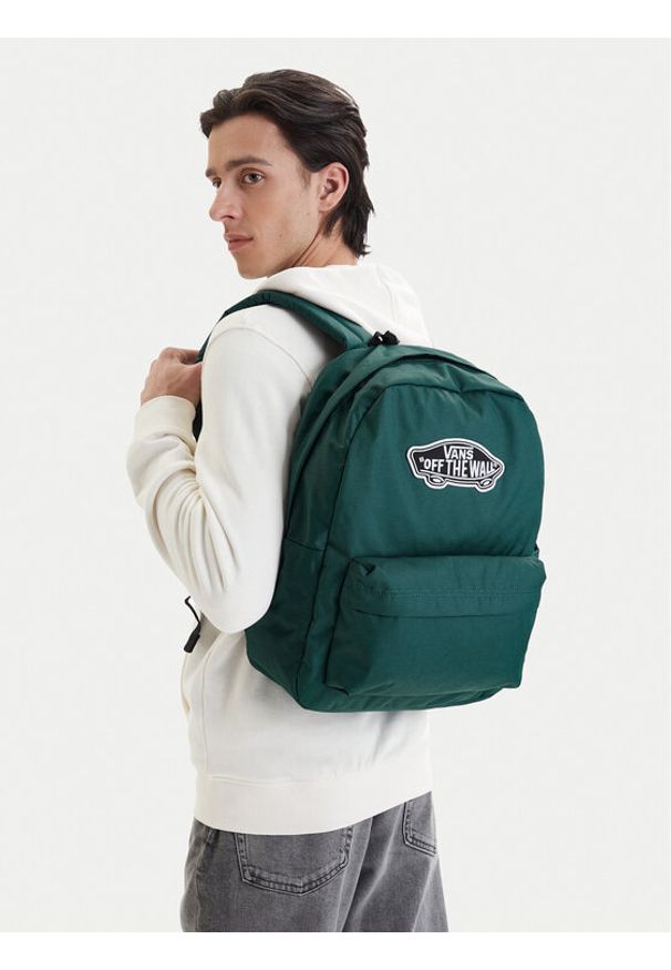 Vans Plecak Old Skool Classic Backpack VN000H4YFRJ1 Zielony. Kolor: zielony. Materiał: materiał